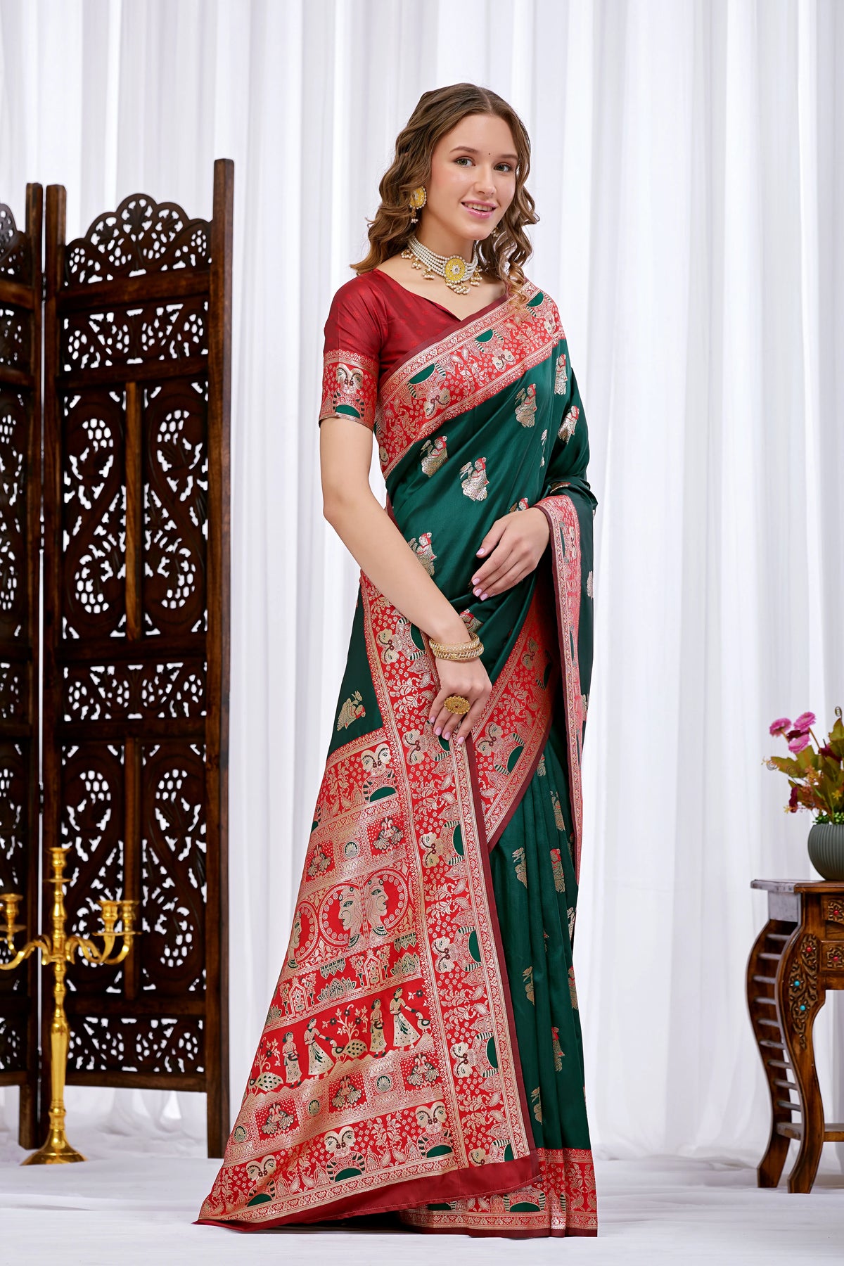 Artisan Heritage Baluchari Saree