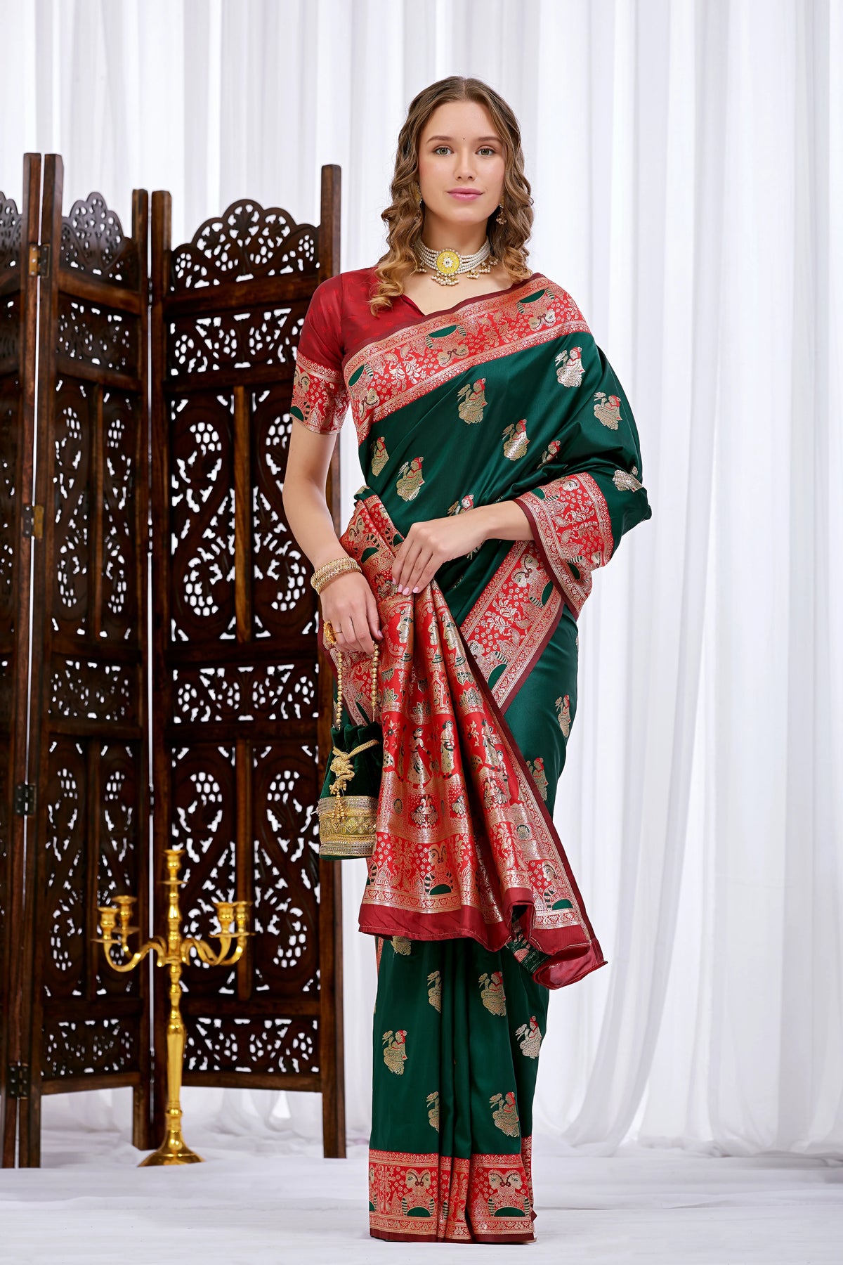 Artisan Heritage Baluchari Saree