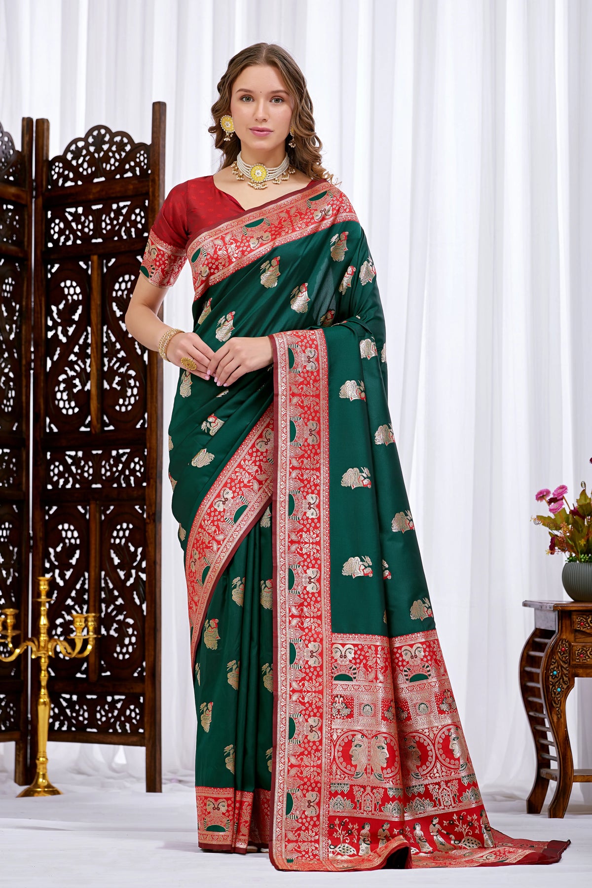 Artisan Heritage Baluchari Saree