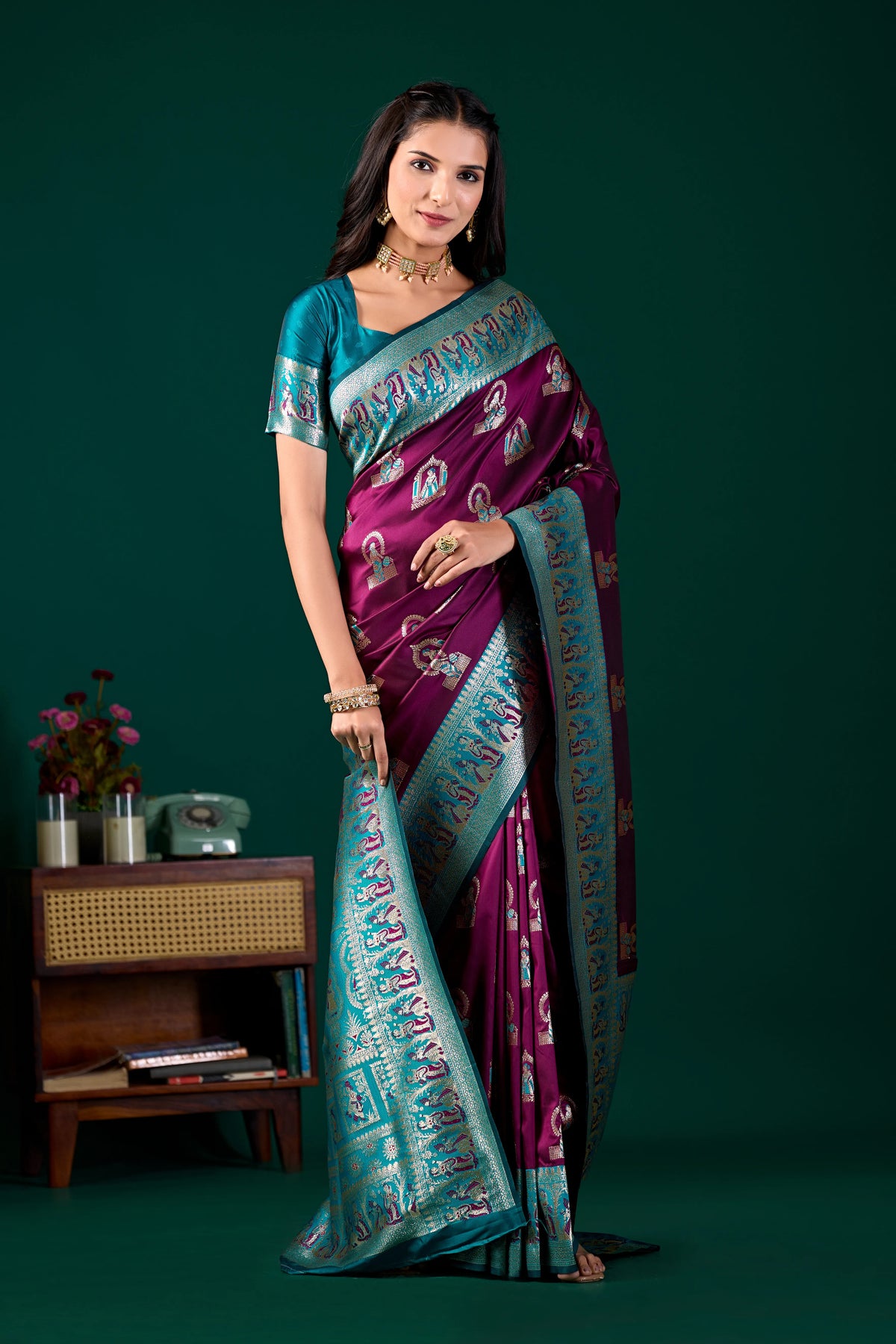 Classic Bengali Weave Baluchari Saree