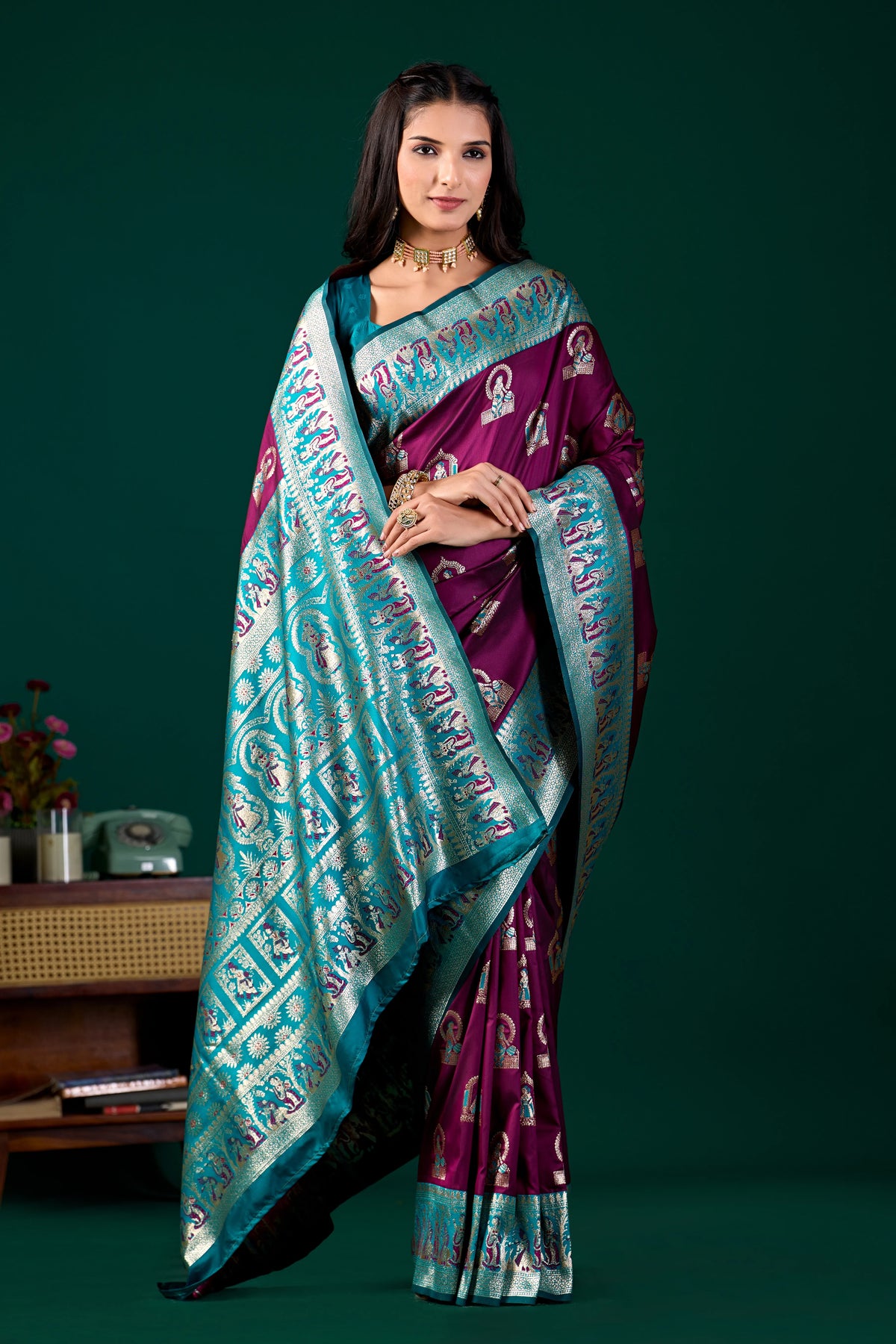 Classic Bengali Weave Baluchari Saree
