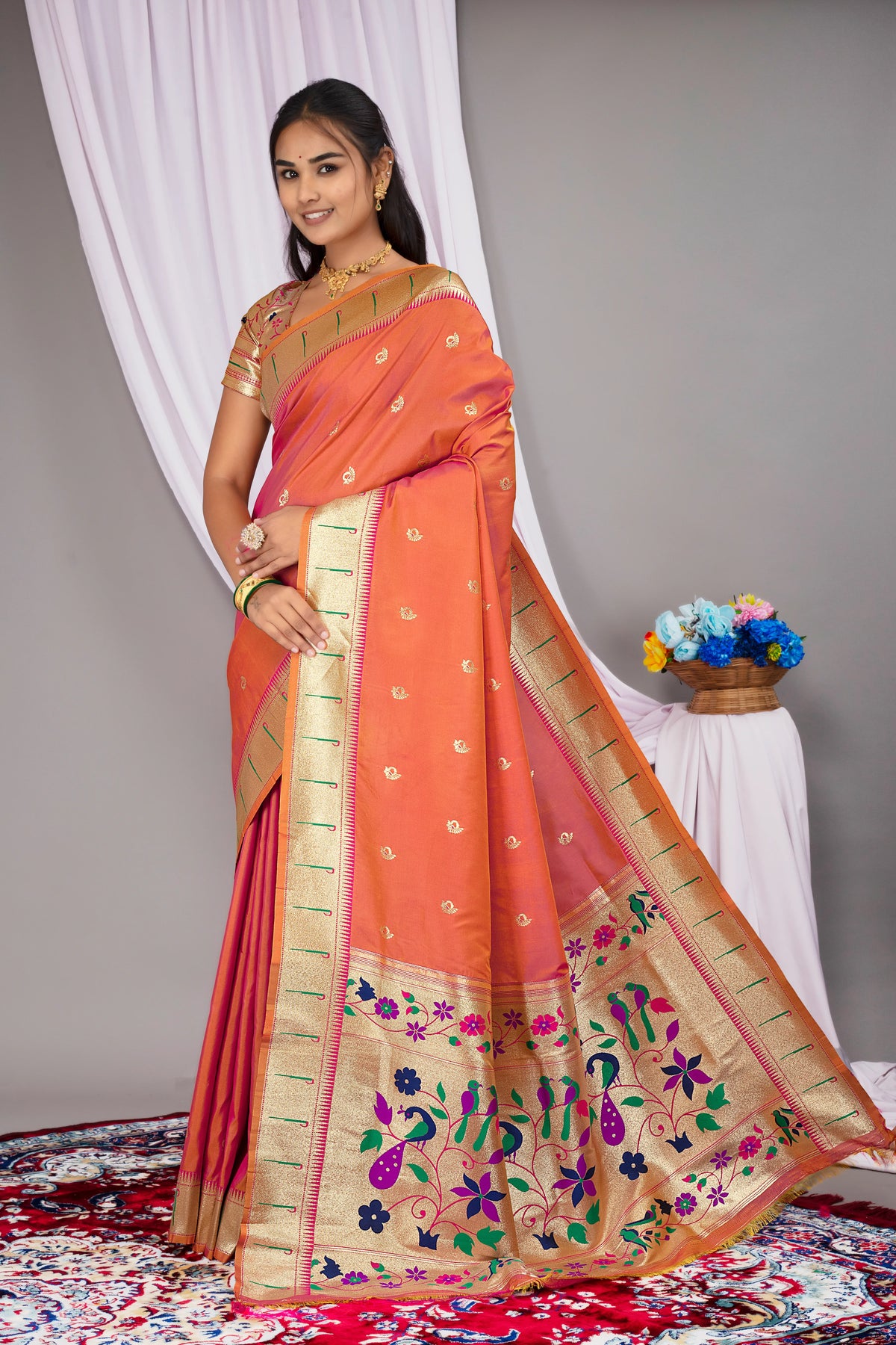 Elegant Maharashtrian Silk Saree