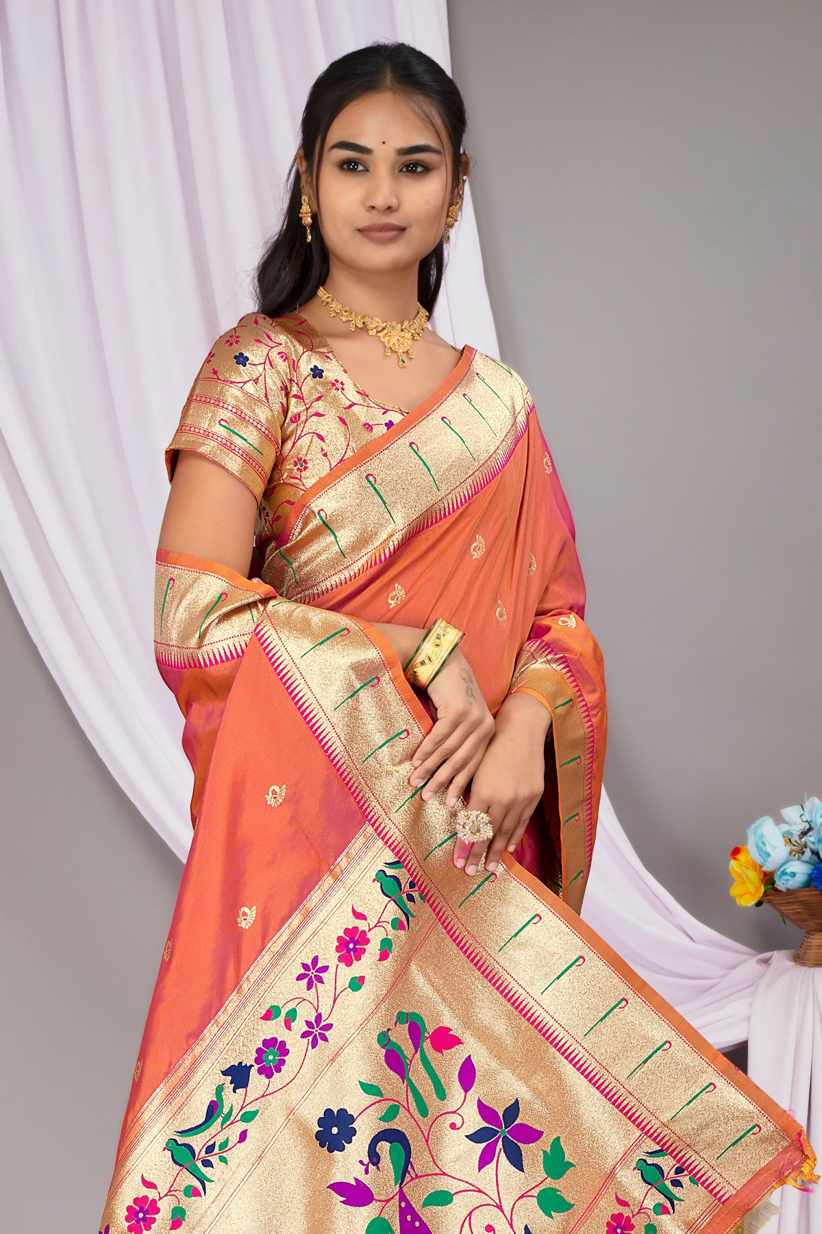Elegant Maharashtrian Silk Saree