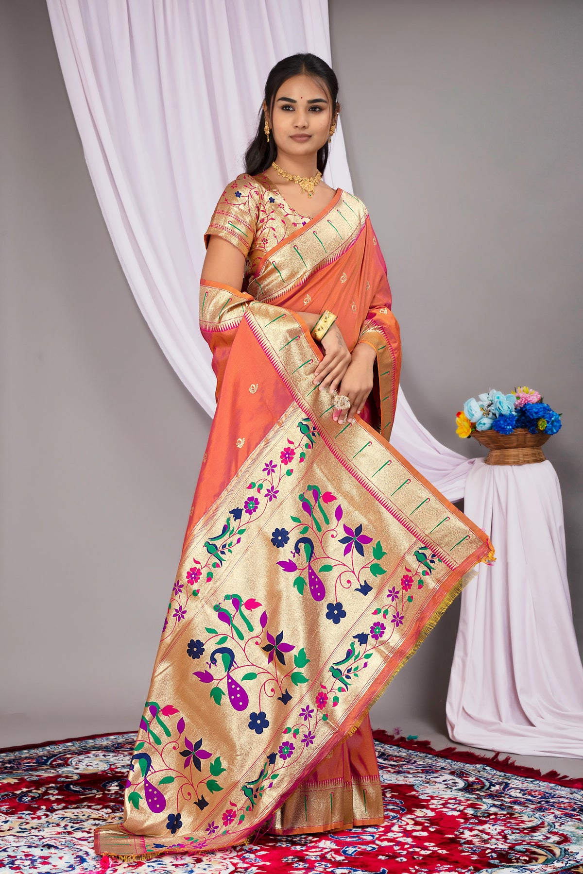 Elegant Maharashtrian Silk Saree