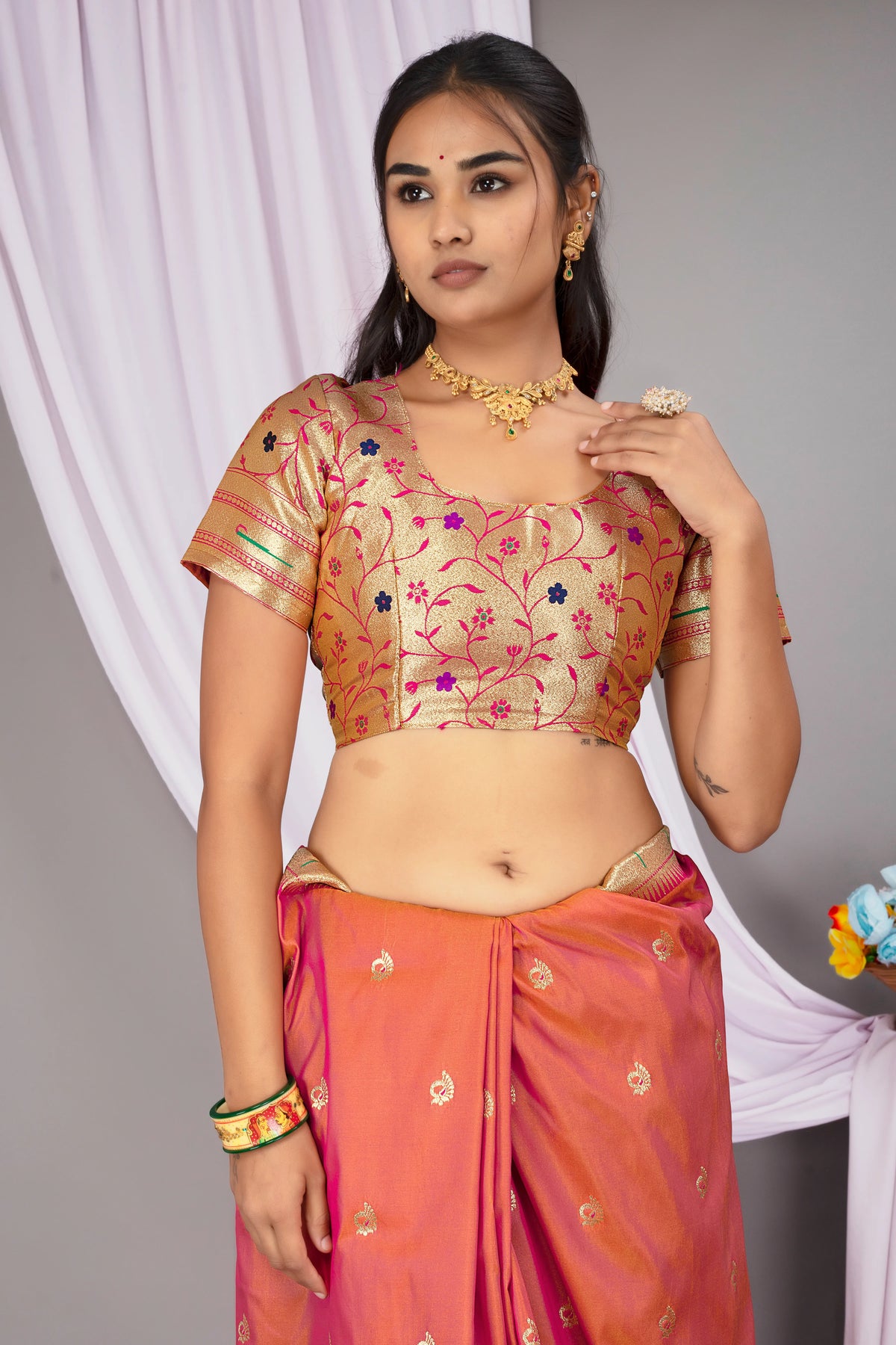 Elegant Maharashtrian Silk Saree
