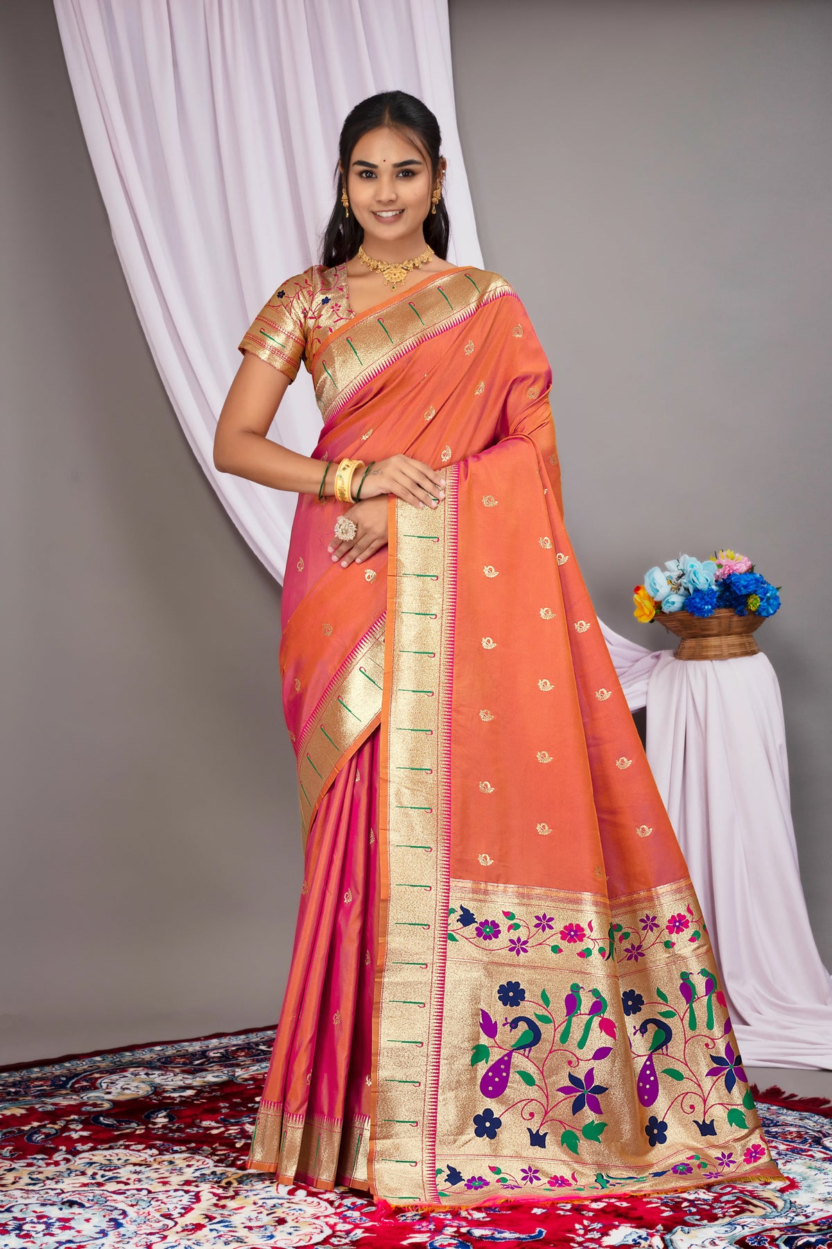 Elegant Maharashtrian Silk Saree