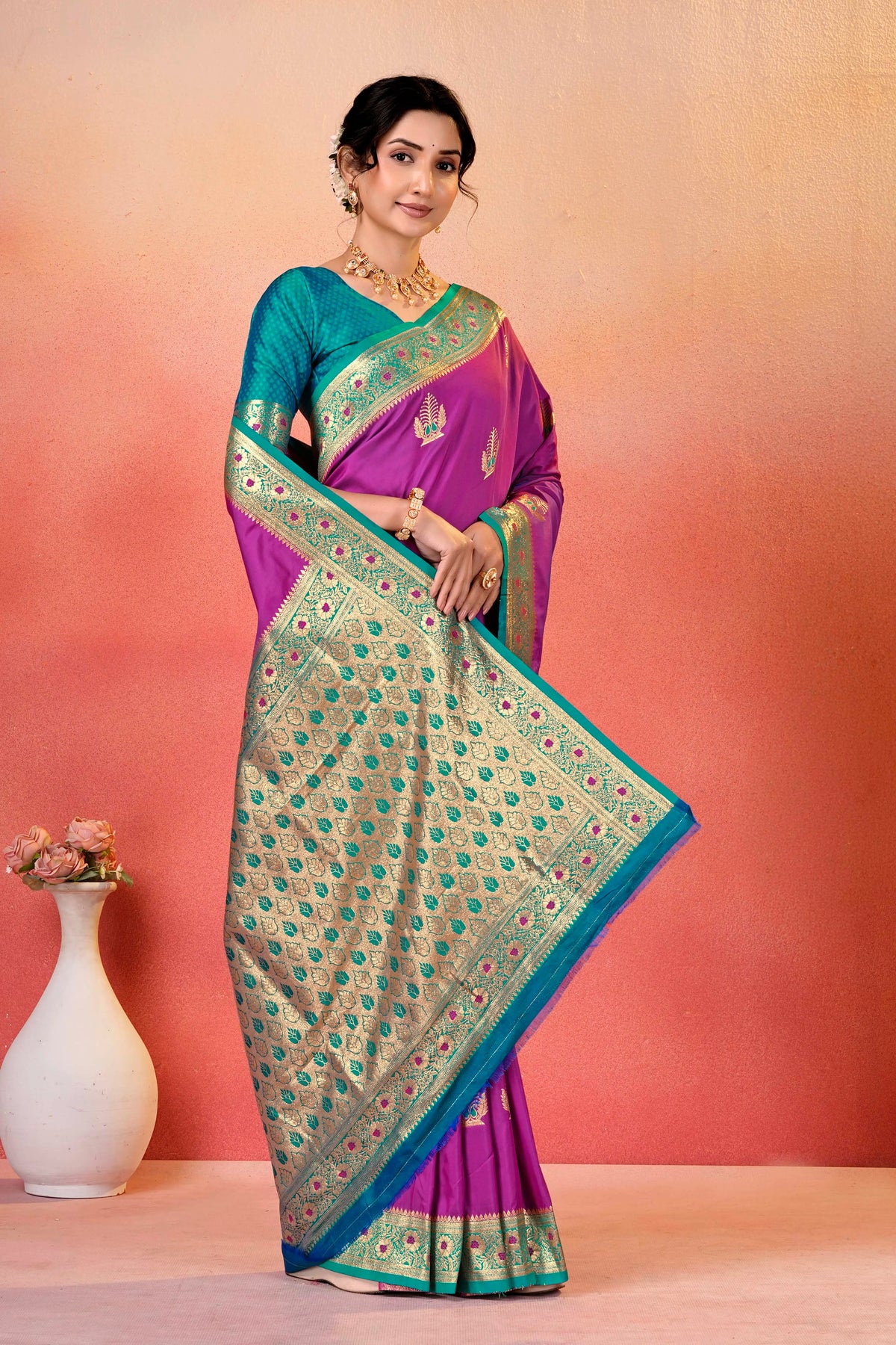 Eternal Grace Baluchari Silk Saree