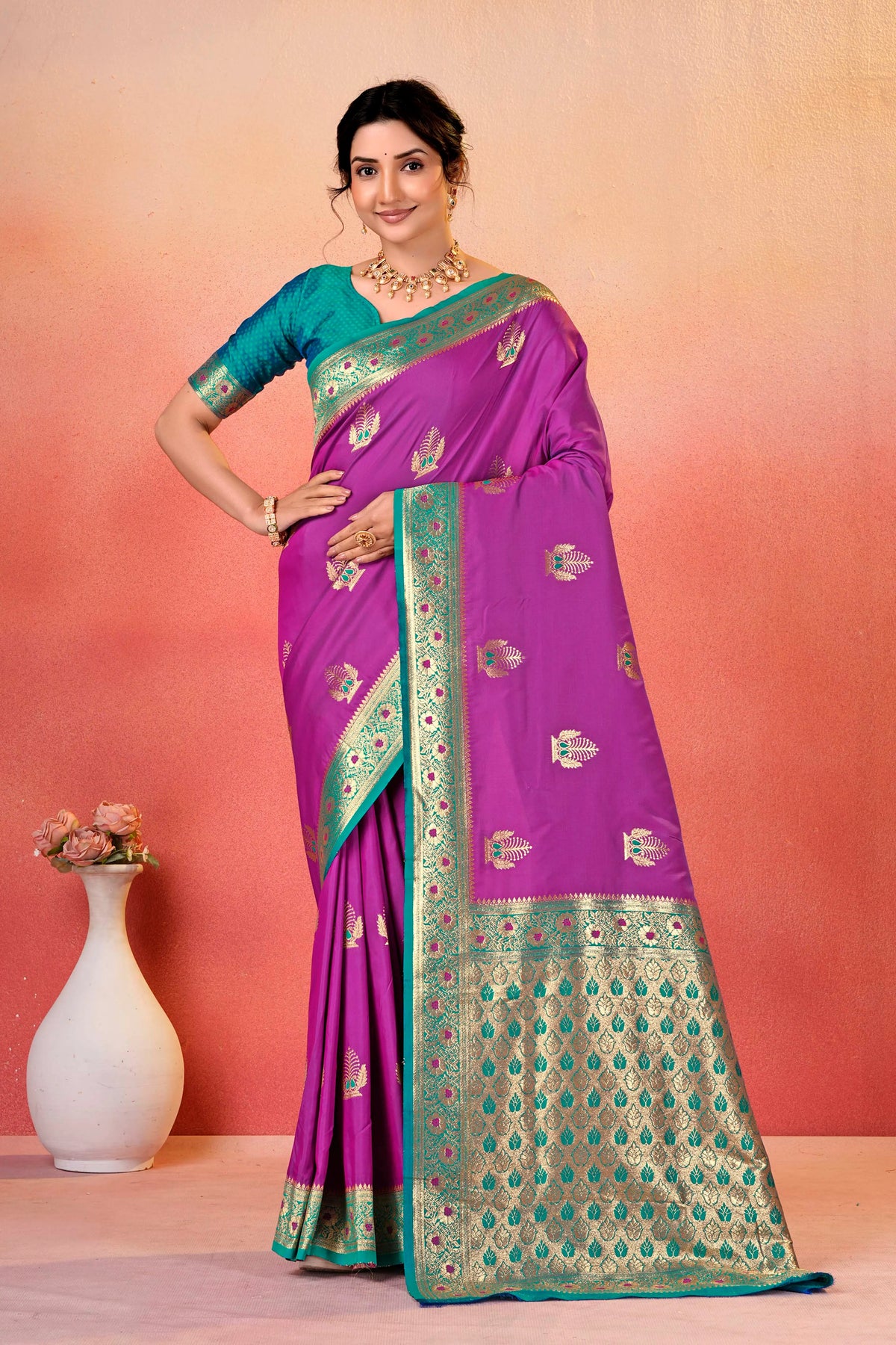 Eternal Grace Baluchari Silk Saree