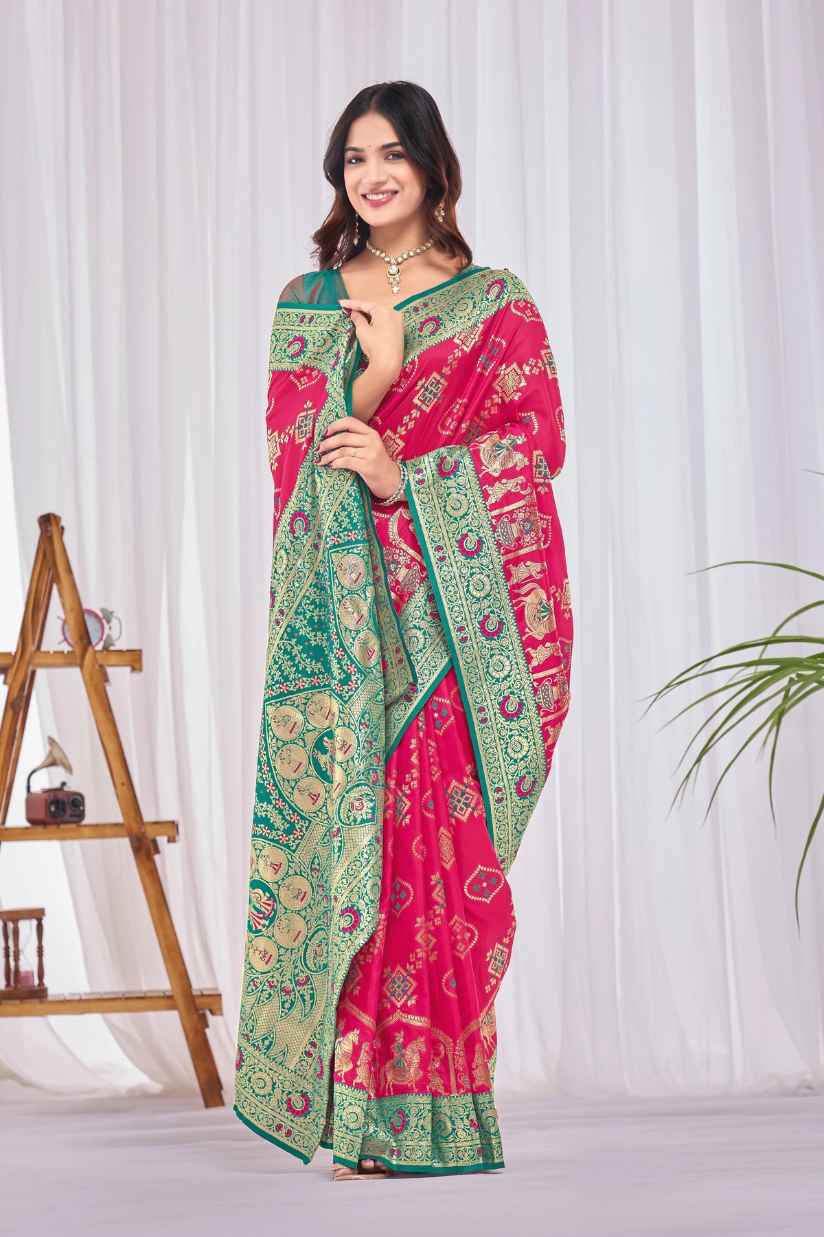 Majestic Baluchari Silk Saree