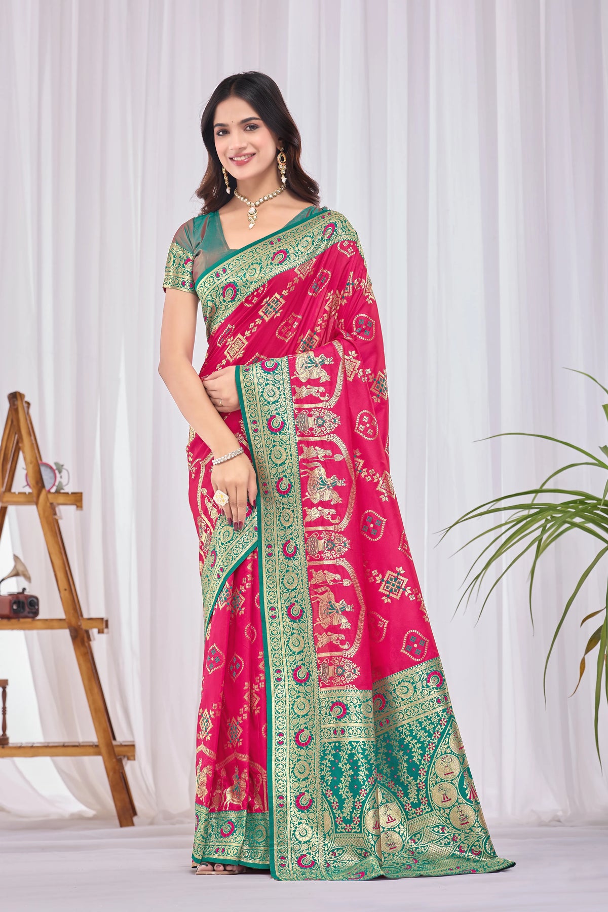 Majestic Baluchari Silk Saree