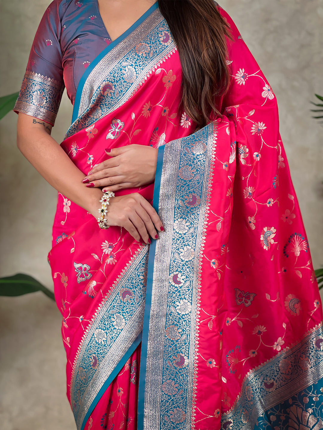 Premium Peacock Motif Saree