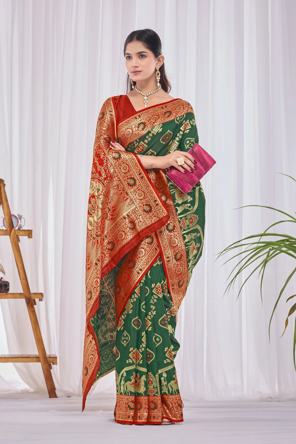 Regal Weave Baluchari Silk Saree
