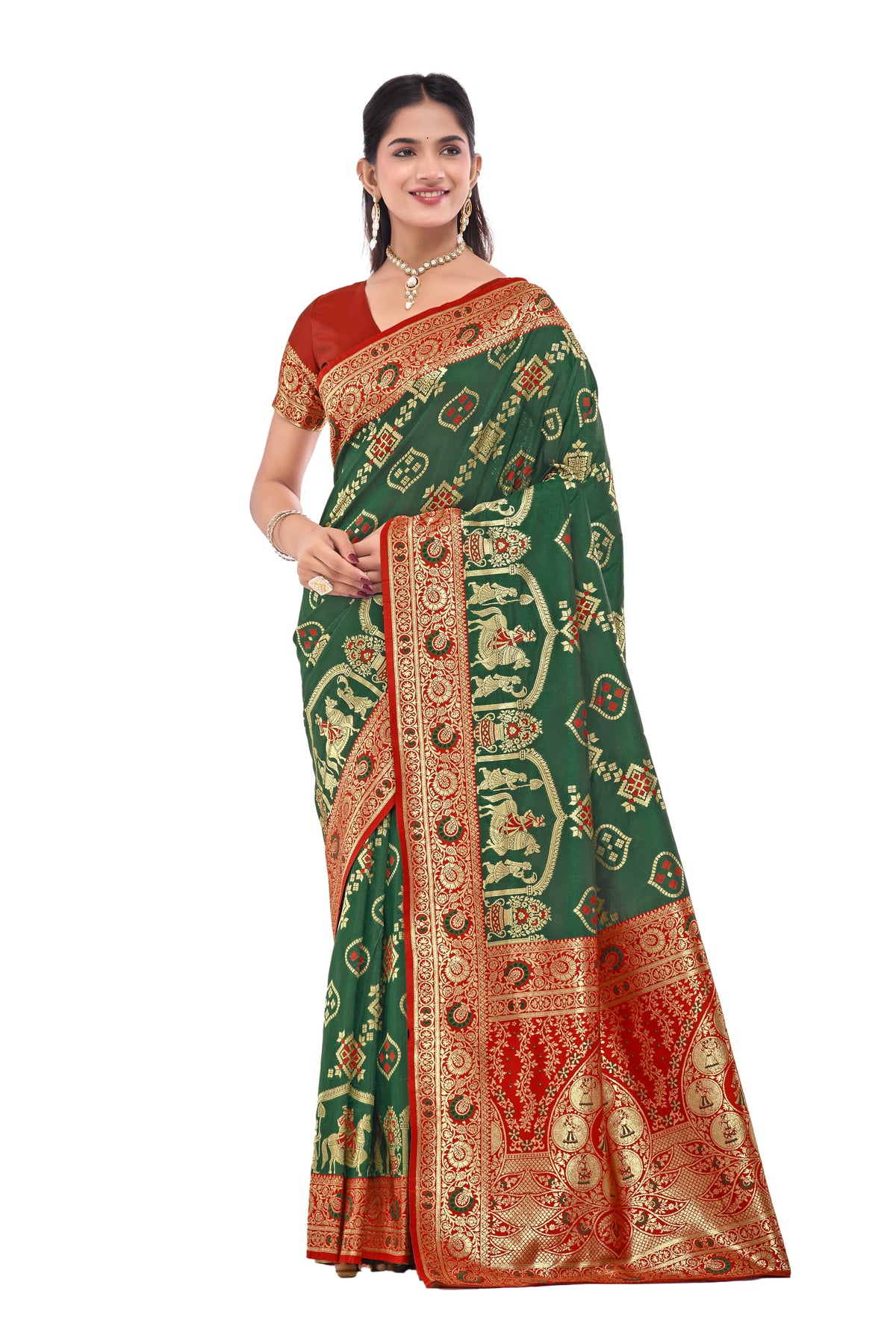 Regal Weave Baluchari Silk Saree