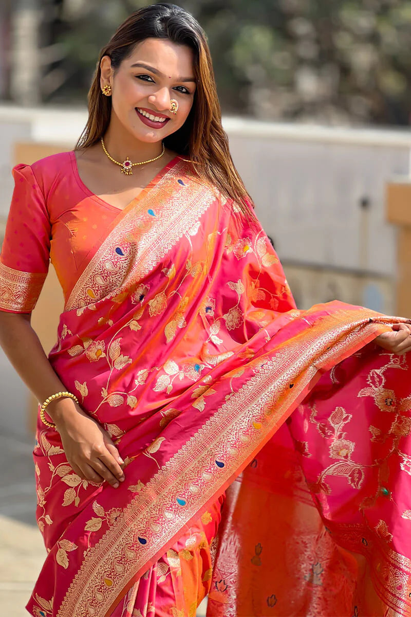 Traditional Maharashtrian Silk Saree